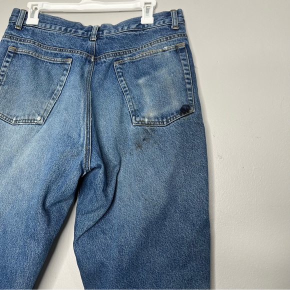 Scandia Woods Flannel Lined Worn Denim Jeans O - Picture 6 of 8